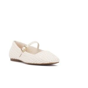 Cream Woven Mary Jane Flats Sam Edelman!